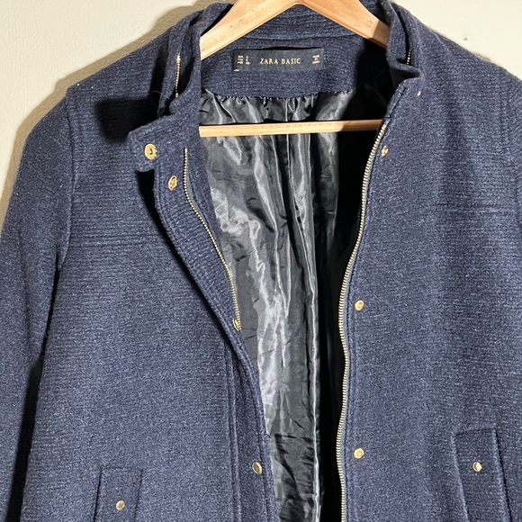 Navy Blue Winter Coat Size S - Picture 2 of 13